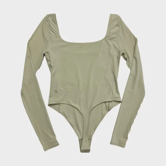Lululemon Wundermost Ultra Soft Nulu Square Neck Long Sleeve Bodysuit - Size XS - Picture 2 of 12